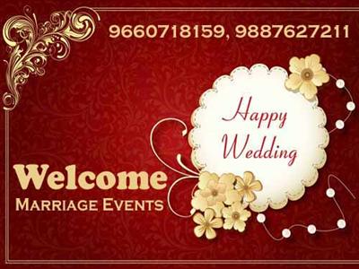 Welcome-marriage event
